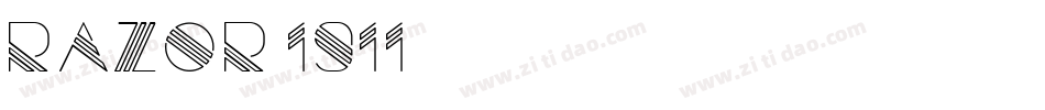 Razor 1911字体转换